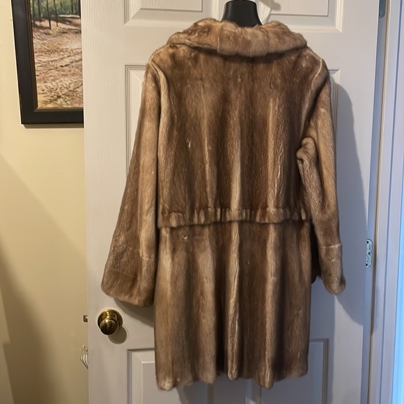 Neiman Marcus Giuliana Teso reversible real mink fur coat used - Picture 3 of 9